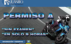Permiso A Sin examen y en 9 horas